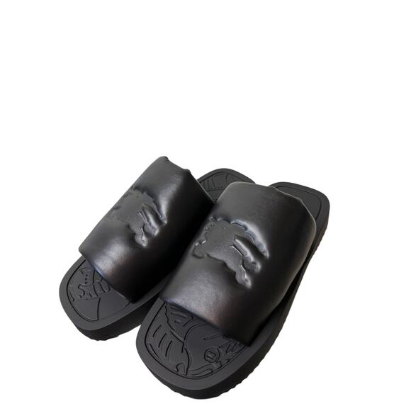 Burberry women’s ekd lambskin leather slides 40 - Picture 2 of 6